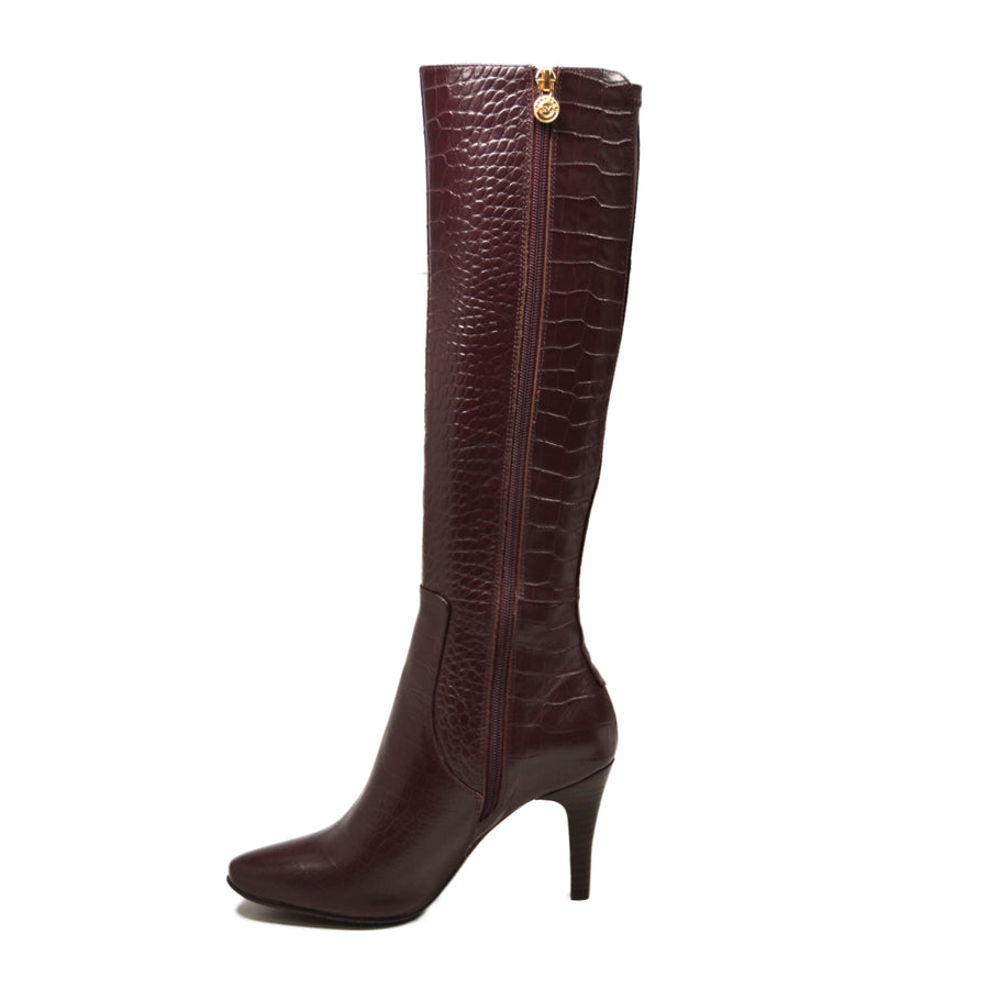 Paradise 2 Croc Slim Calf Leather Dress Boot